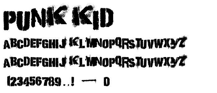 Punk Kid font